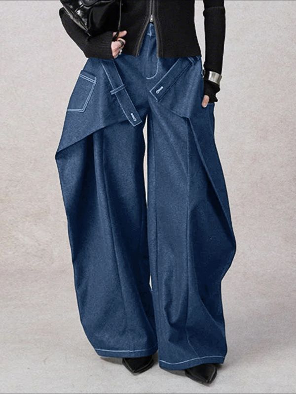 Men's Deconstructed Wide Leg Casual Pant SKUL32845