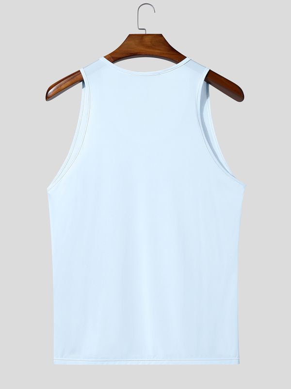 Men's Clubwear Sheer Mesh Muscle Fit Tank SKUL74616