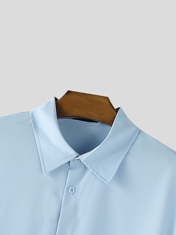 Men's Cape Style Long Sleeve Shirt SKUL37540