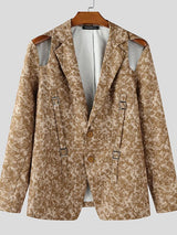 Men's Cut-Out Casual Long Sleeve Blazer SKUL30573