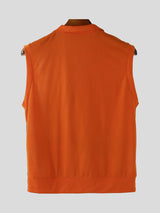 Mens Contrast Color Print Casual Tank SKUL16995