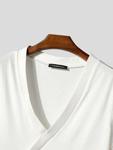 Mens Sheer Mesh Patchwork Short Sleeve T-Shirt SKUL15192