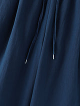 Men's Minimalist Wrinkled Linen-Look Two Pieces Outfit SKUL30685