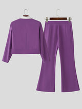 Men's Colorblock Casual Two Pieces Outfit SKUL23885