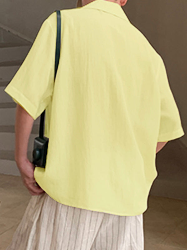 Men's Floral Print Short Sleeve Shirt SKUL21004