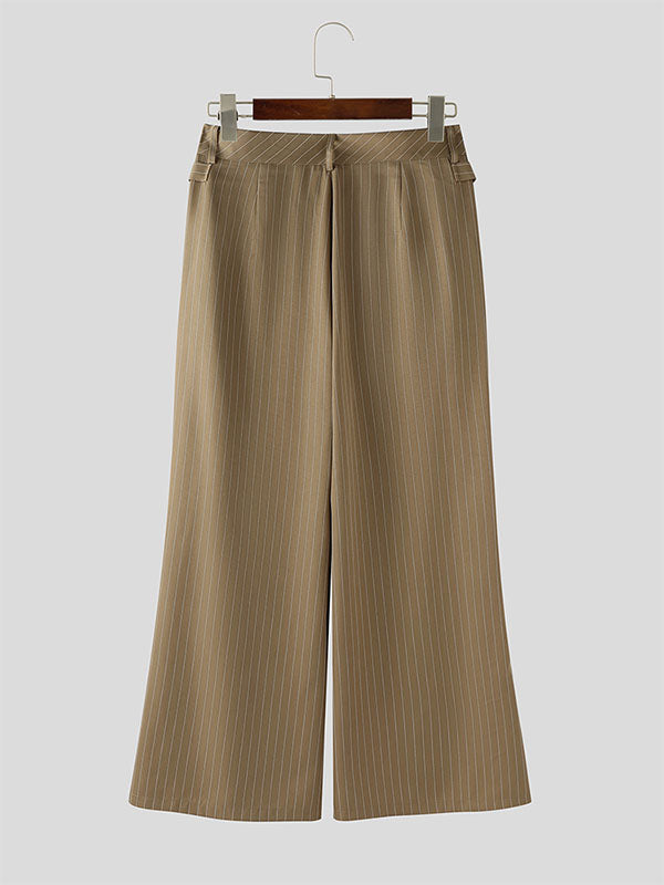 Men's Striped Wide Leg Casual Pant SKUL27356