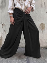 Mens Deconstructed Knotted Design Solid Color Pant SKUK67482