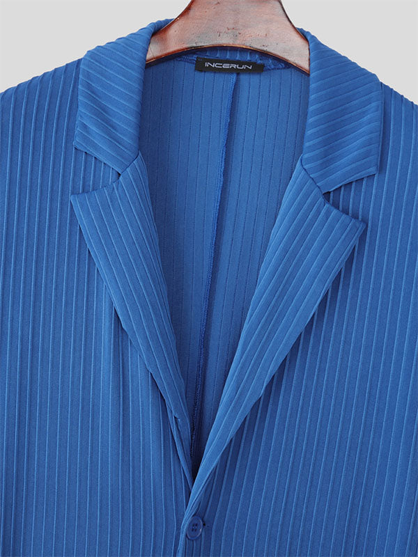 Men's Textured Ribbed Casual Long Sleeve Cardigan SKUL28093