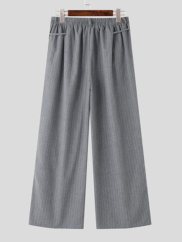 Mens Striped High-Waisted Tie Pant SKUL00973