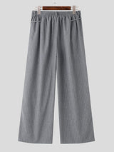 Mens Striped High-Waisted Tie Pant SKUL00973