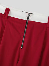 Men's Deconstructed Color Block Cropped Casual Two Pieces Outfit SKUL36533