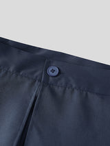 Men's Solid Color Layered Wide Leg Casual Pant SKUL30427