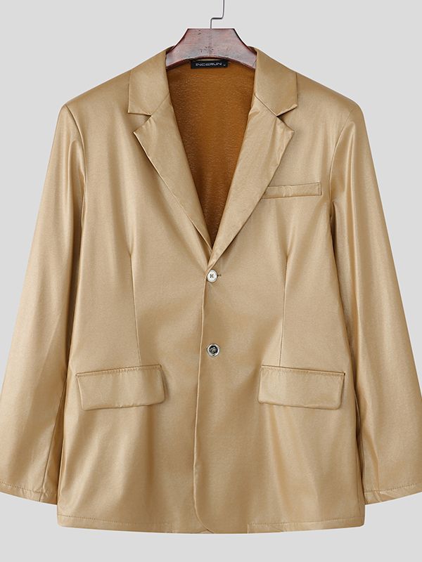Men's Shiny Long Sleeve Blazer SKUL37519
