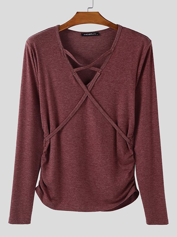 Men's Cross Rope Long Sleeve T-Shirt SKUL40093