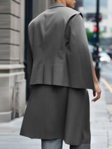 Men's Striped Split Long Sleeve Blazer SKUL22243