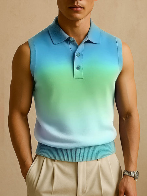 Men's Gradient Color Casual Tank SKUL17880