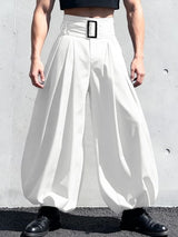 Men's Solid Color Oversized High Waist Pant SKUL50080