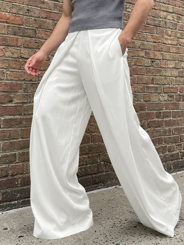 Men's Solid Color Casual Deconstructed Pant SKUL52636