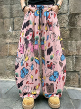 Men's Harajuku Y2K Graffiti Cartoon Print Oversized Wide-Leg Baggy Pant SKUL66966