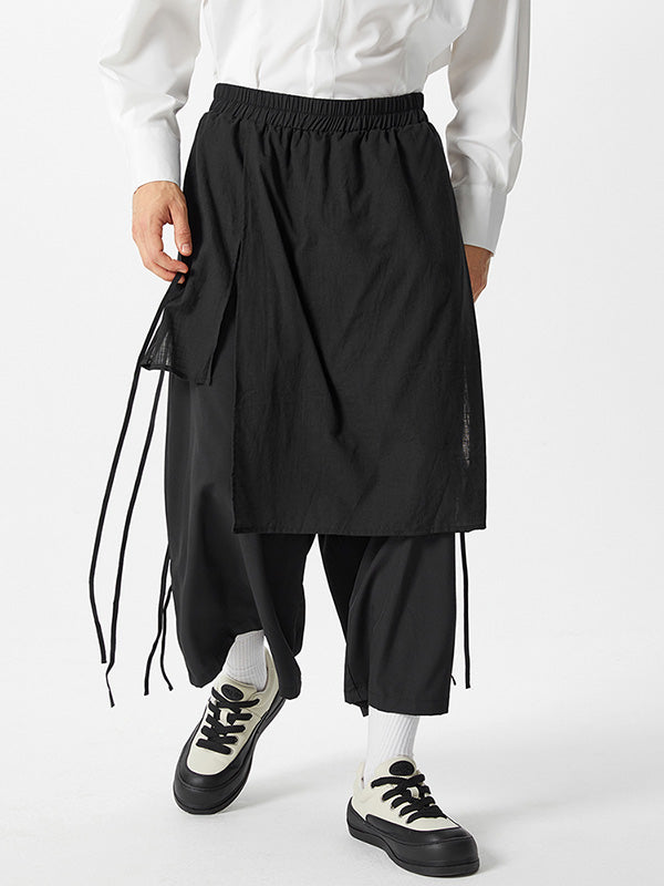 Pantaloni Da Uomo Gonna Irregolare Tradizionale Gonna Grandi - Foto 9