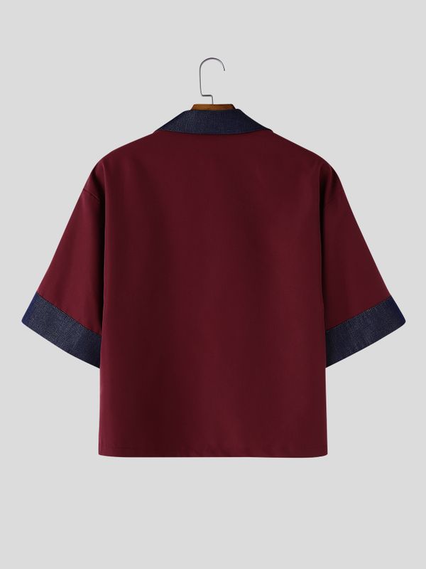 Men's New Chinese Style Relaxed Shirt SKUL61709