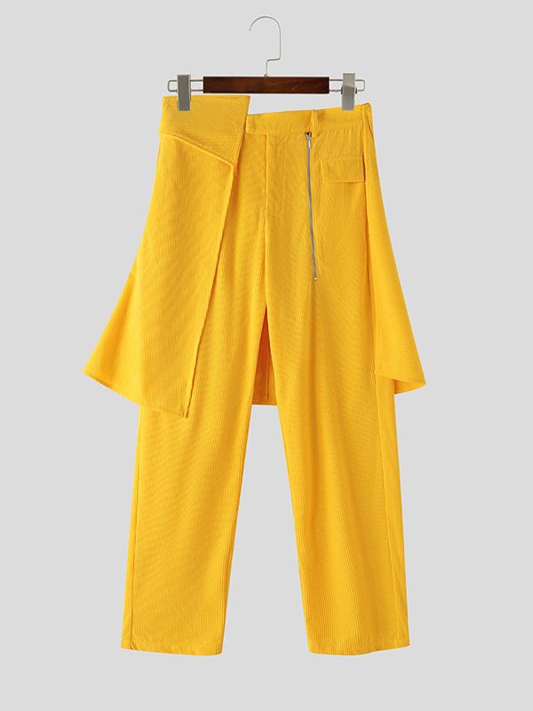 Men's Deconstructed Textured Casual Pant SKUL49906