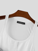 Men's 3D Faux Muscle Casual Tank SKUL19732