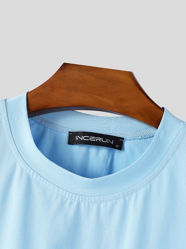 Men's Solid Color Pocket Long Sleeve T-Shirt SKUL40090