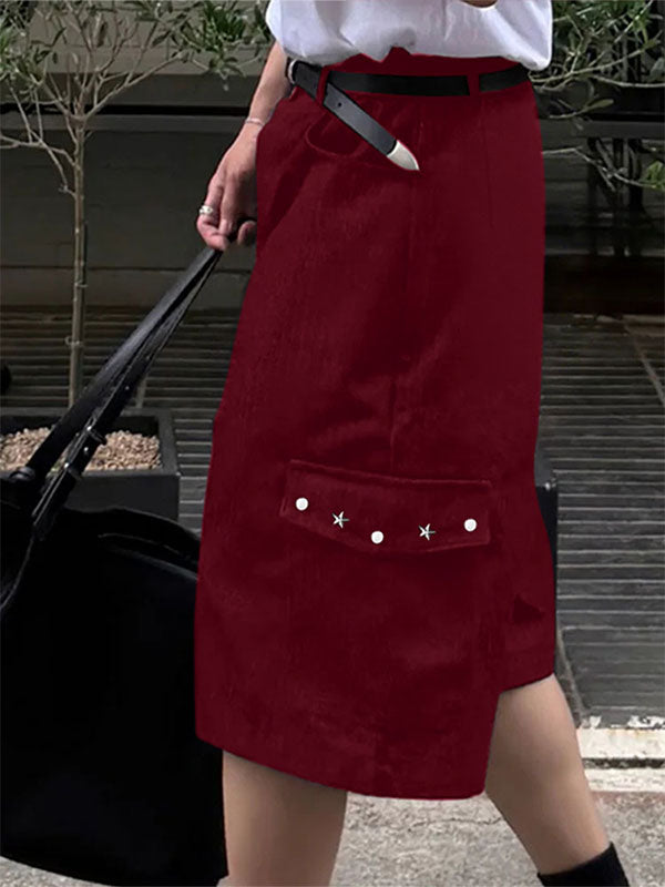 Men's Metal Stud Loose Fit Cropped Short SKUL24774