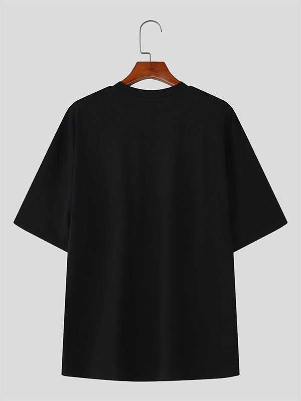 Mens Floral Embroidered Short Sleeve T-Shirt SKUL16765