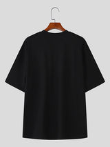 Mens Floral Embroidered Short Sleeve T-Shirt SKUL16765