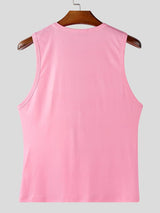 Men's Tie Print Knit Tank SKUL39777