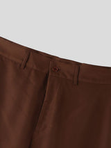 Men's Metal Chain Detail Loose Wide Leg Straight Long Pant SKUL53195