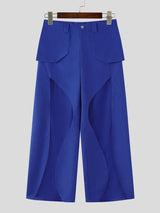 Men's Unisex Avant-Garde Thigh Cutout Mesh Paneled High Waist Baggy Wide Leg Pant SKUL64257
