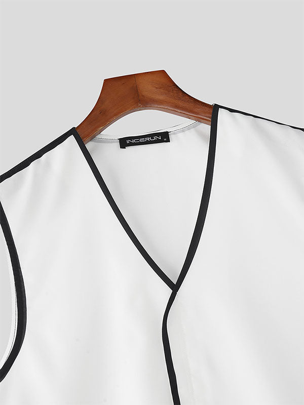 Men's Bold Line Colorblock Two Pieces Outfit SKUL23930