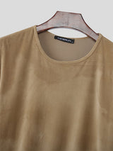 Men's Knit Textured Long Sleeve T-Shirt SKUL27330