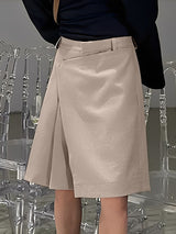 Men's Solid Color Deconstructed Casual Short SKUL47742