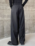 Mens Solid Side Pockets Wide Leg Pants SKUK55205
