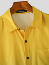 Mens Gradient Color Casual Short Sleeve Shirt SKUL17433