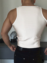 Men's 3D Faux Muscle Casual Tank SKUL19732