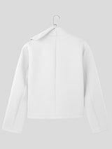 Mens Solid Color Casual Long Sleeve Jacket SKUK95555