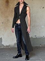 Mens Asymmetrical Design Lapel Casual Blazer SKUL24632