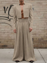 Men's Minimalist Striped Casual Two Pieces Outfit SKUL45233