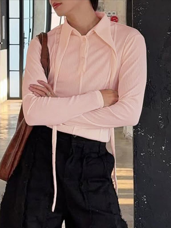 Men's Deconstructed Textured Long Sleeve Shirt SKUL53971