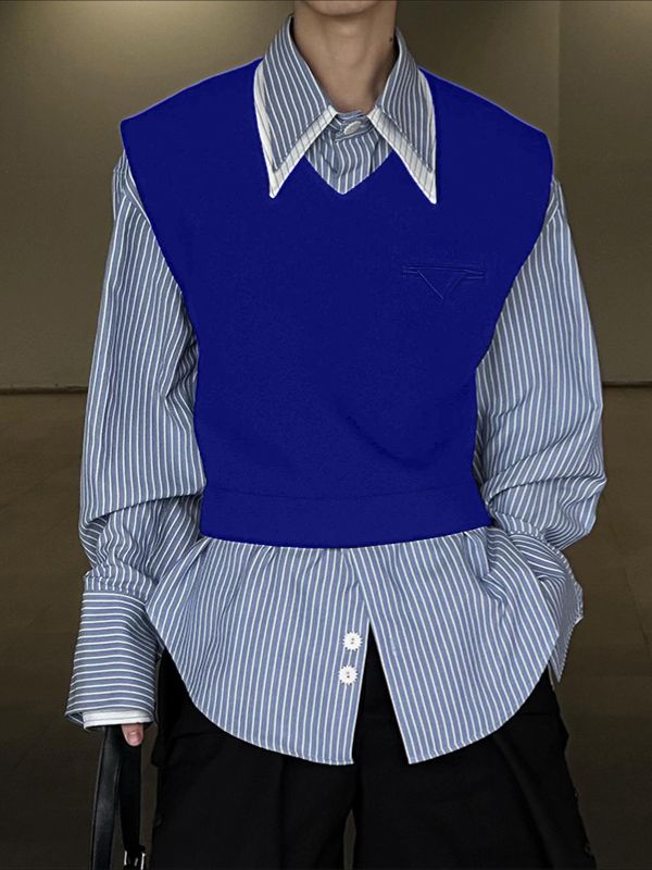 Men's Solid V Neck Casual Waistcoat SKUL31917