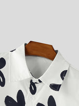 Mens Floral Print Short Sleeve Shirt SKUL12954