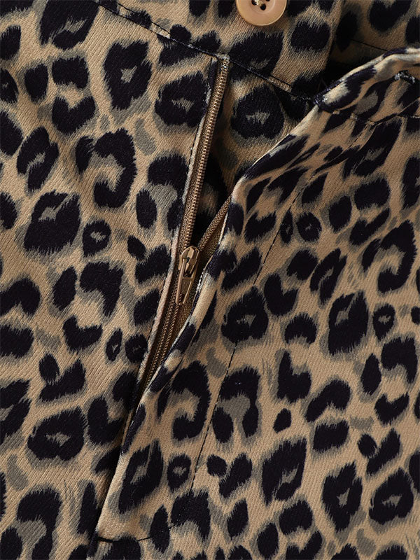 Men's Leopard Print Casual Short SKUL18034