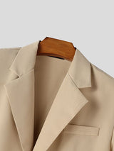 Men's Casual Contrast Color Long Sleeve Jumpsuit SKUL48607