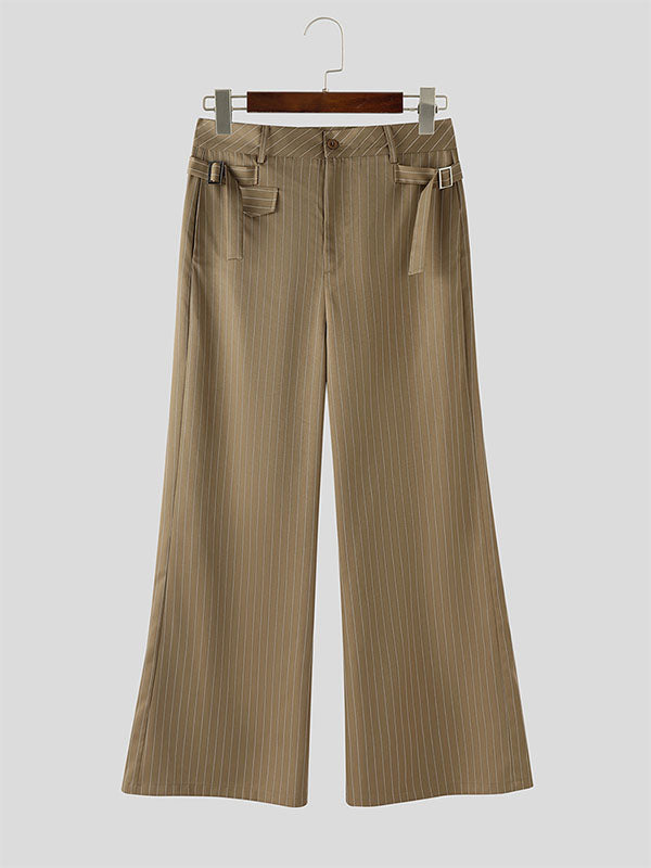 Men's Striped Wide Leg Casual Pant SKUL27356