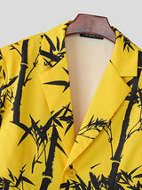 Men's Bamboo Print Long Sleeve Blazer SKUL37521